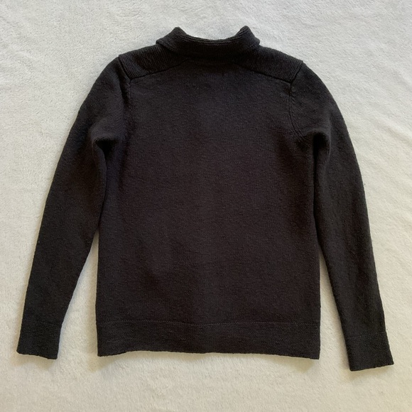 Reiss Men’s Slim Fit Button-Up Cardigan – Charcoal Gray Wool Blend (L) - Picture 13 of 16